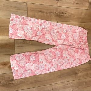 Lilly Pulitzer Pajama bottoms, NWOTags, pants, leisure wear, pink & white Medium